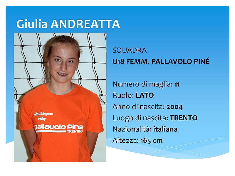 U18 Giulia ANDREATTA